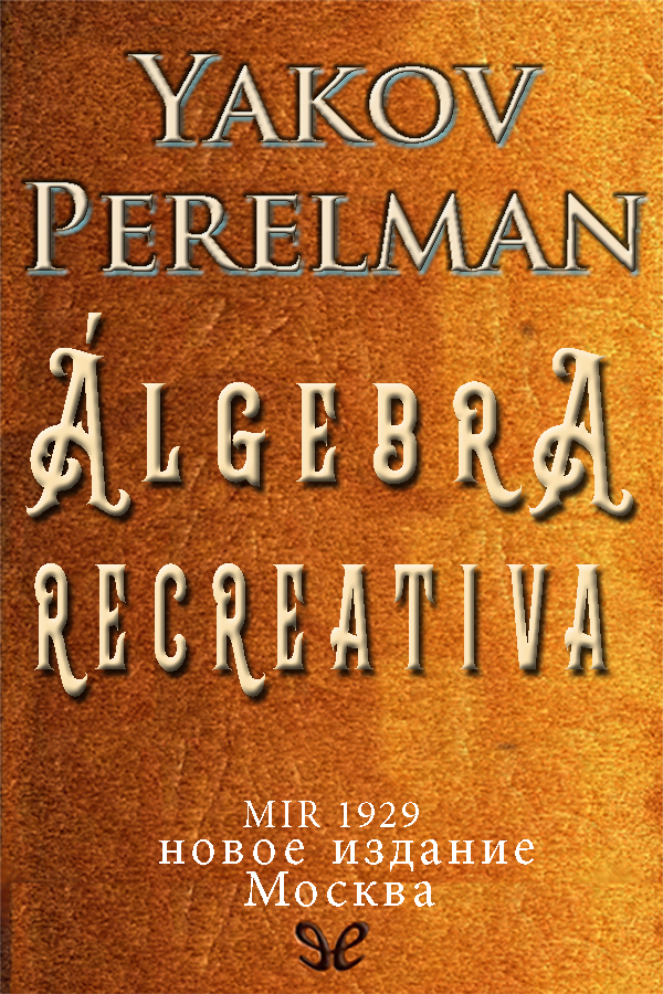 Álgebra recreativa