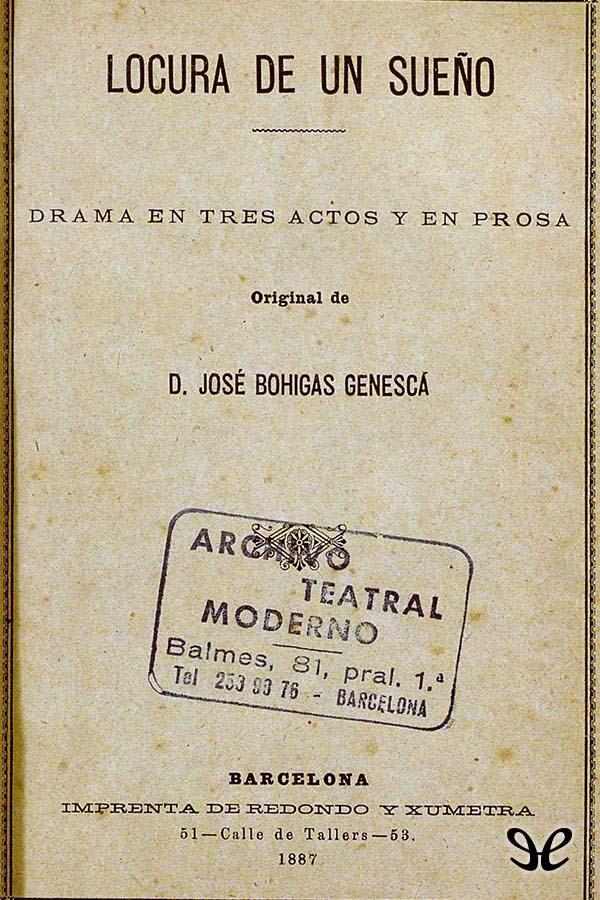 Locura de un sueño