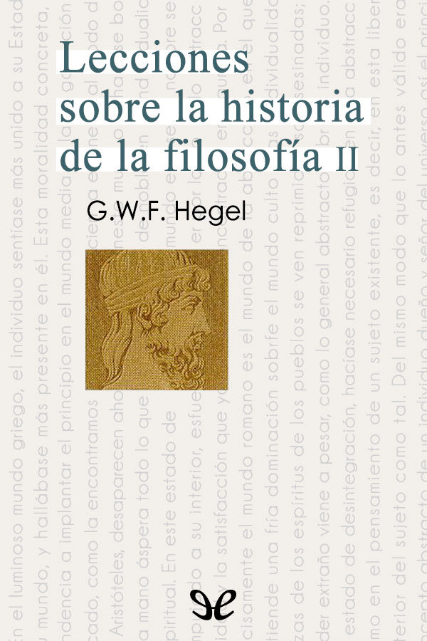 Lecciones sobre la historia de la filosofía II